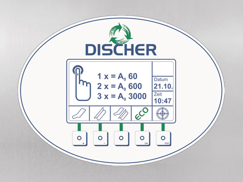 DISCHER Technik GmbH - Gerätedisplay