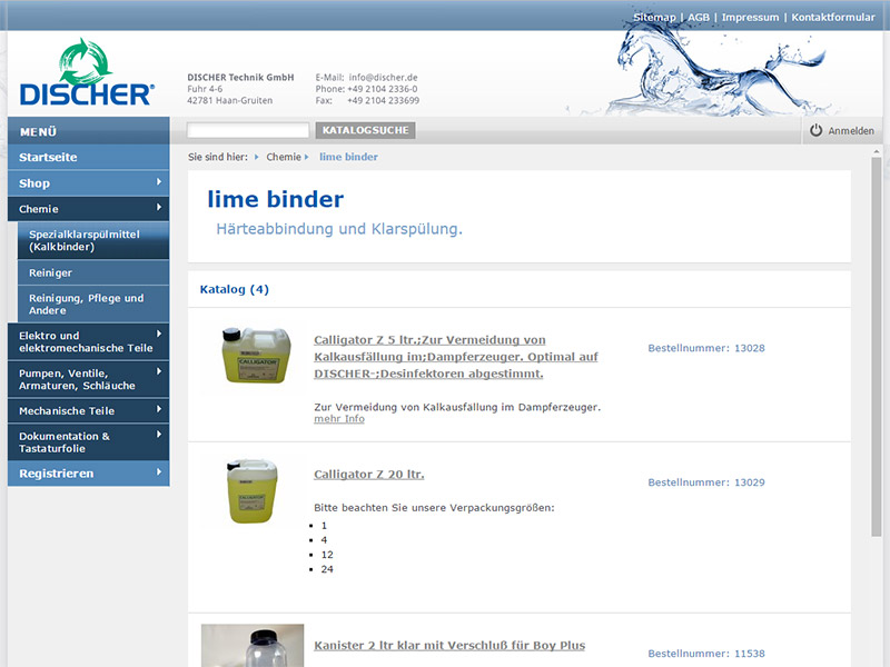 DISCHER Technik GmbH - Onlineshop