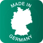 Seal "Made in Germany" with map of Germany