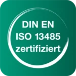 Seal "DIN EN ISO 13485 certified"