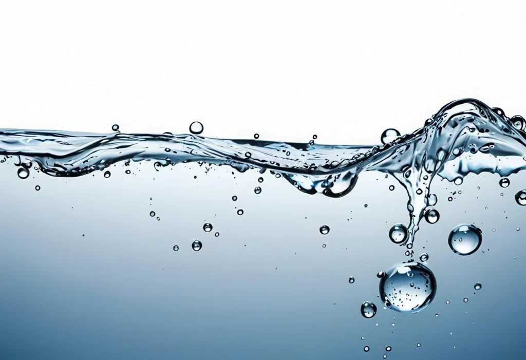 Flowing water as a symbol for the hygienic system design